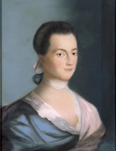 Abigail Adams 1766 Portrait by Benjamin Blythe